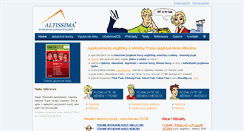 Desktop Screenshot of altissima.cz